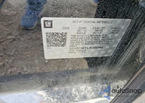 2018 Chevrolet Malibu Ls from USA, damaged, VIN 1G1ZC5ST1JF209466